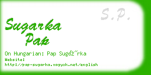 sugarka pap business card